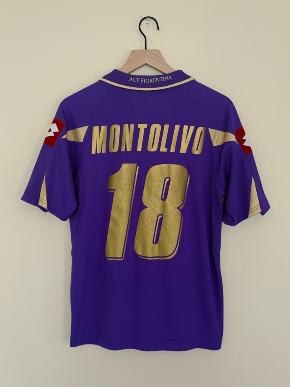 ACF Fiorentina Lotto 10/11 Montolivo Home Jersey Serie a Size Small/medium